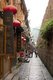 China: Old housing tight up to the ancient city wall, Fenghuang, Hunan Province